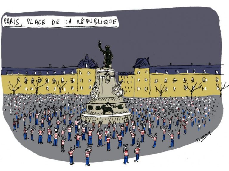 Карикатура париж